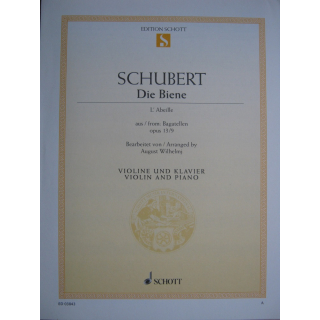 Schubert Die Biene op. 13/9 Violine Klavier ED03843