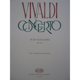 Vivaldi Concerto Do Maggiore RV357 2 Trompete Klavier EMB3768