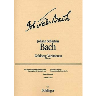 Bach Goldberg Variationen BWV988 VL VA VC DO06000