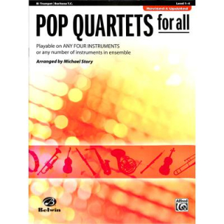 Pop Quartets for all by Michael Story f&uuml;r Trompete ALF30714