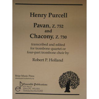 Purcell Pavan Z.752 and Chacony Z.730 f&uuml;r 4 Posaunen Quartett BMP1025