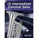15 Intermediate Classical Solos Tuba Piano CD AMP 389-400