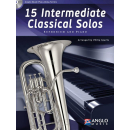 15 Intermediate Classical Solos Bb Euphonium TC/ C...