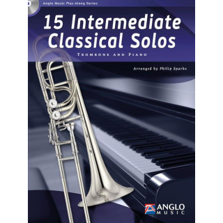 15 Intermediate Classical Solos Posaune Klavier CD AMP 387-400