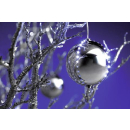 EUROPALMS LED Snowball 8cm, eisblau 5x