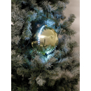 EUROPALMS LED Snowball 8cm, gold 5x