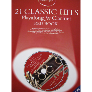 21 Classic Hits Playalong for Clarinet Red Book 2 CDs AM978307