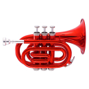 John Packer JP159 Bb Pocket Trumpet red