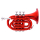 John Packer JP159 Bb Pocket Trumpet red