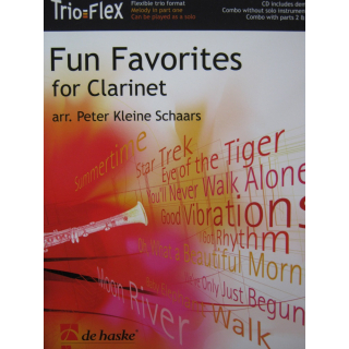 Schaars Fun Favorites for Clarinet 3 Klarinetten CD