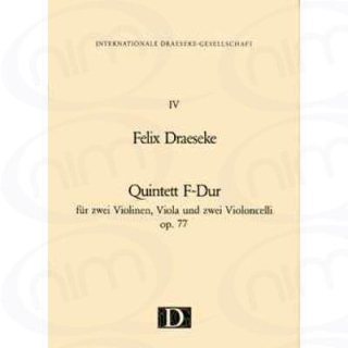 Draeseke Quintett F-Dur 2 VL VA 2 VC WW201