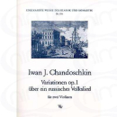 Chandoschkin Variationen op. 1 über ein russisches Volkslied 2 VL WW176