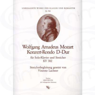 Mozart Rondo 1 D-DUR KV 382 Klavier Streicher WW902