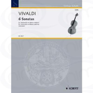 Vivaldi 6 Sonaten Cello Klavier ED4927