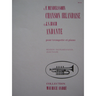 Mendelssohn Chanson Irlandaise Bach Andante Trompete Klavier GB2854