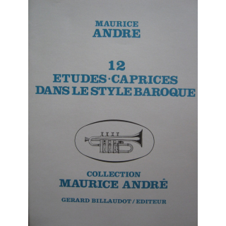 Andre 12 Etudes Caprices Dans Le Style Baroque GB1680