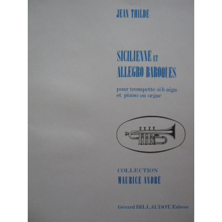 Thilde Sicilienne et Allegro Baroques Trp Klav GB1705