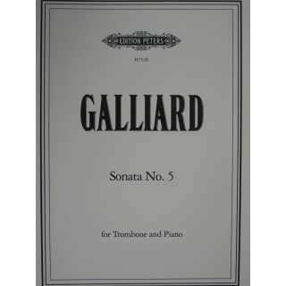 Galliard Sonata No 5 Posaune Klavier H752E