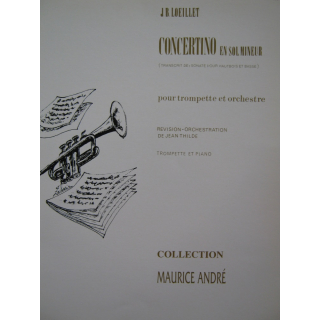 Loeillet Concerto Sol Mineur Trompete Klavier GB3752