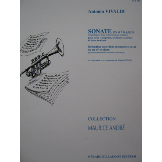 Vivaldi Sonate Sib Majeur Trompete Klavier GB5924