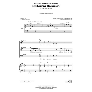 Emerson Phillips CALIFORNIA DREAMIN SATB HL08551920