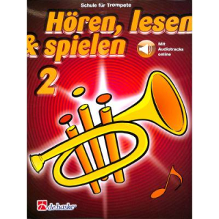 Hören lesen & spielen 2 Schule Trompete Audio DHP1001993-404