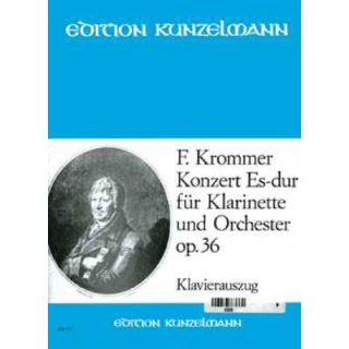 Krommer Konzert Es-Dur op 36 Klarinette Klavier GM217