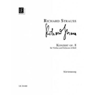 Strauss KONZERT D-MOLL OP 8 - VL ORCH UE30400