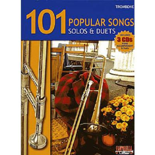 101 Popular Songs Solos &amp; Duets for trombone 3 CDs
