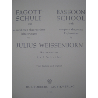 Weissenborn Fagottschule F17001
